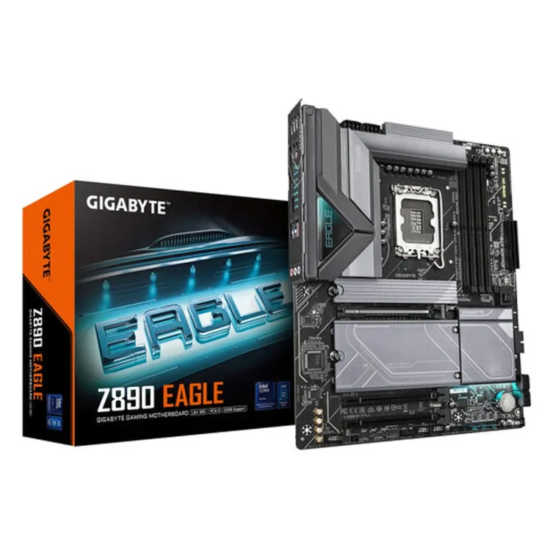 Tarjeta Madre Gigabyte Z890 EAGLE - Socket 1851 - 4x DDR5 - 5600/6400/8800(OC)MHz - DisplayPort - USB - ATX - Z890 EAGLE