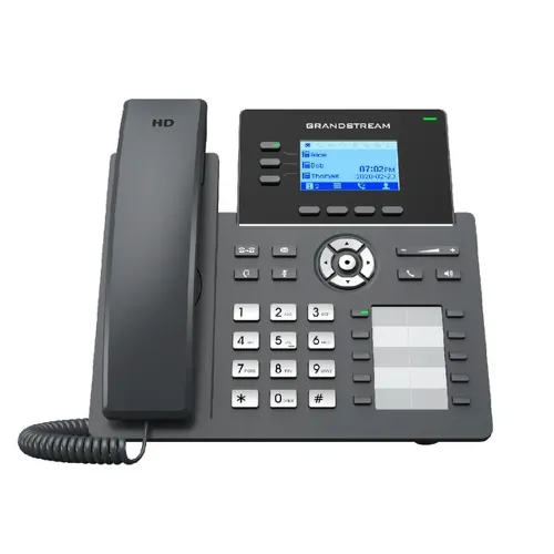 Teléfono IP Grandstream GRP2604P - 3 Líneas - PoE - Negro - GRP2604P