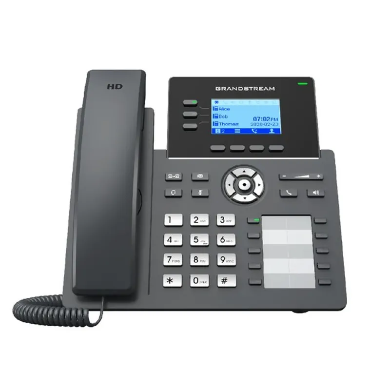 Teléfono IP Grandstream GRP2604P - 3 Líneas - PoE - Negro - GRP2604P