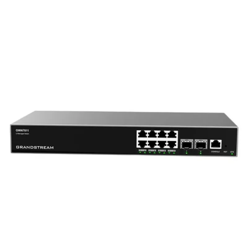 Switch Grandstream Networks GWN7811 - Gigabit Ethernet - 8 Puertos - 2 SFP+ - Administrable - GWN7811