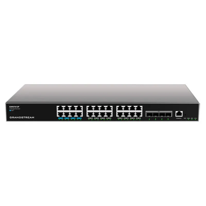 Switch Grandstream Networks GWN7813P - Gigabit Ethernet - 24 Puertos PoE+ - 4 Puertos SFP+ - Administrable - GWN7813P
