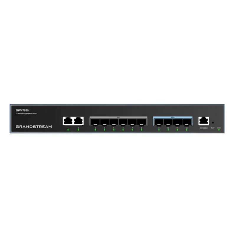 Switch Grandstream GWN7830 - 2 Puertos Gigabit - 6 Puertos SFP - 4 Puertos SFP+ - Administrable - GWN7830