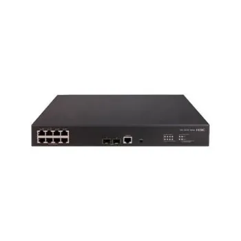 Switch H3C S5130S-10P-HPWR-EI - Gigabit Ethernet - 8 Puertos PoE - 2 SFP - No Gestionado - 9801A1NF