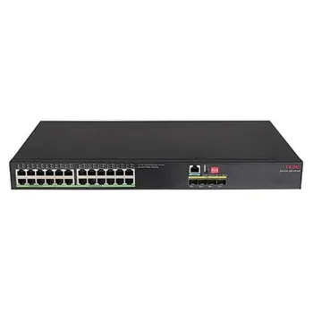 Switch H3C IE4320-28S-HPWR - Gigabit Ethernet - 24 Puertos - Soporta 16 PoE+ - 8 PoE++ - 4 SFP+ - No Gestionado - 9801A2DK