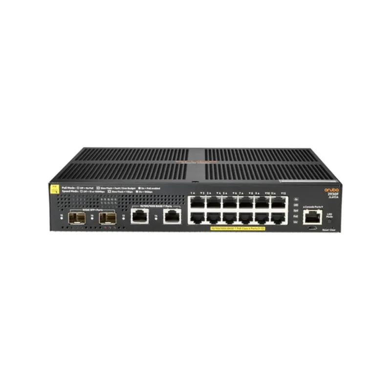 Switch Aruba 2930F - Gigabit Ethernet - 12 Puertos PoE+ - 2 SFP+ - Gestionado - JL693A