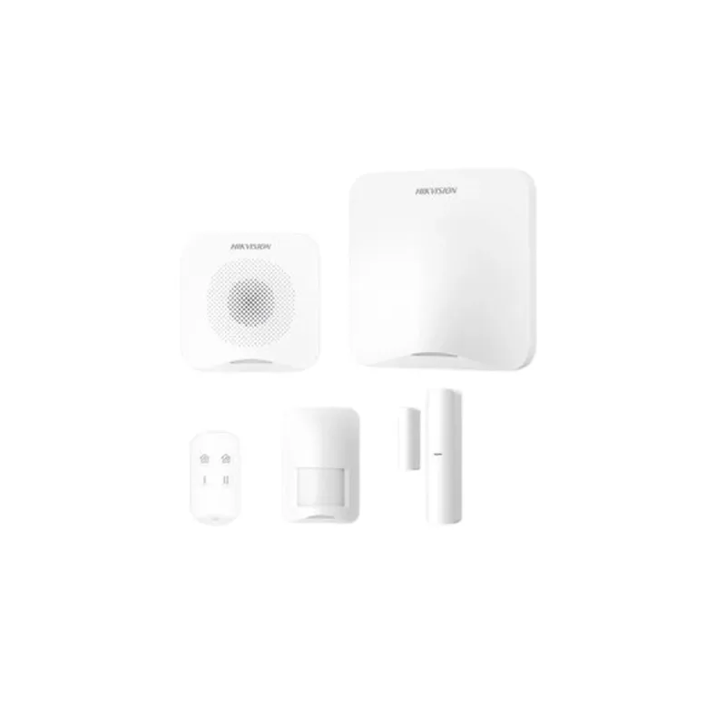 Kit de Alarma HIKVISION AXHOME-KIT-GSM - Llavero - Detector PIR - Contacto Magnético - Sirena Compatible con Hik-Connect P2P - AXHOME-KIT-GSM
