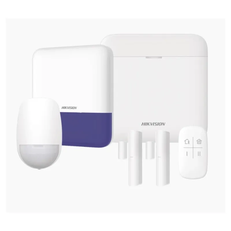 Kit de Alarma Hikvison AX Pro - Hub - Sensor PIR - 2 Contactos Magnéticos - Sirena - AXPRO-KIT