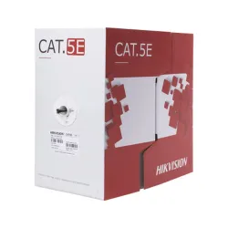 Bobina Hikvision DS-1LN5EO-UU/E - Cat5e - 305M - 24AWG - Negro - DS-1LN5EO-UU/E