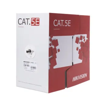 Bobina Hikvision DS-1LN5EO-UU/E - Cat5e - 305M - 24AWG - Negro - DS-1LN5EO-UU/E