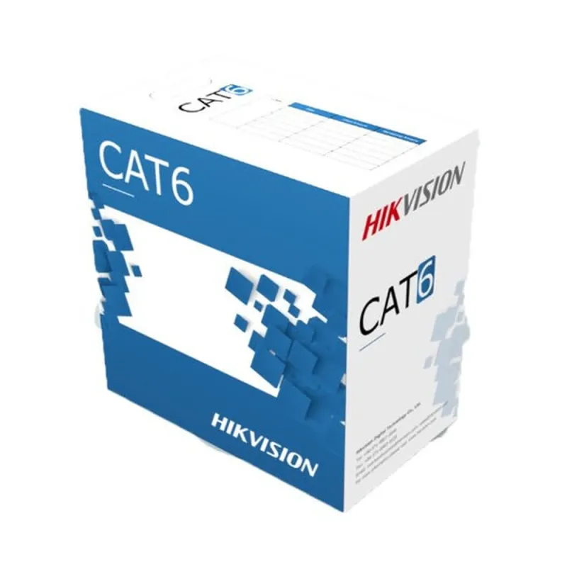 Bobina de Cable HIKVISION DS-1LN6-UE-WV - Cat6 - 305M - 24 AWG - Blanco - DS-1LN6-UE-W