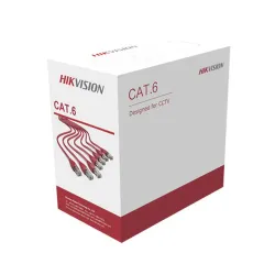 Bobina HIKVISION - Cat6 - 305M - 24 AWG - Blanco - DS-1LN6U-W/CCA