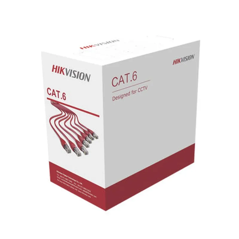 Bobina HIKVISION - Cat6 - 305M - 24 AWG - Blanco - DS-1LN6U-W/CCA