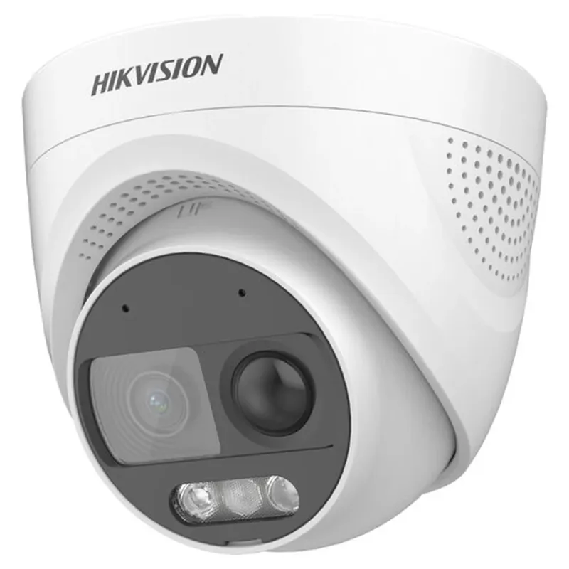 Cámara HIKVISION DS-2CE72DF3T-PIRXOS - 2MP - Torreta - Lente Fijo 2.8 Mm - Luz Blanca 20M - Exterior - IP67 - DS-2CE72DF3T-PIRXOS