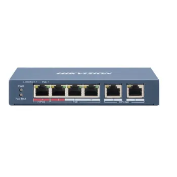 Switch HIKVISION DS-3E0106HP-E - 6 Puertos - Fast Ethernet - No Gestionado - DS-3E0106HP-E