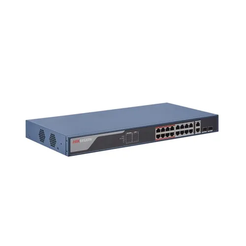 Switch HIKVISION DS-3E1318P-EI - 16 Puertos - Fast Ethernet - 2 SFP - DS-3E1318P-EI Switch HIKVISION DS-3E1318P-EI - 16 Puertos - Fast Ethernet - 2 SFP - DS-3E1318P-EI