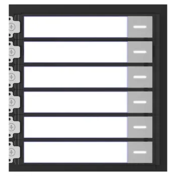 Módulo HIKVISION DS-KD-KK - Botones Llamada de Un Solo Toque - Hasta 6 Monitores - Para Video Portero Modular - DS-KD-KK