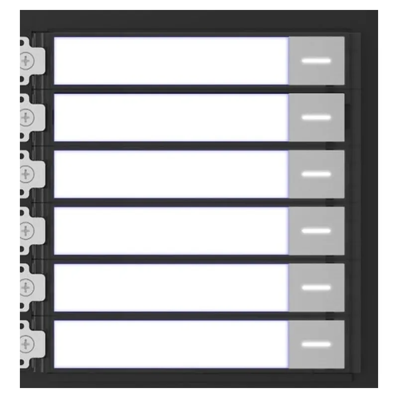 Módulo HIKVISION DS-KD-KK - Botones Llamada de Un Solo Toque - Hasta 6 Monitores - Para Video Portero Modular - DS-KD-KK