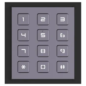 Módulo HIKVISION DS-KD-KP - Teclado - Desbloqueo de Puerta - Llamada a Monitor - Para Video Portero Modular - DS-KD-KP