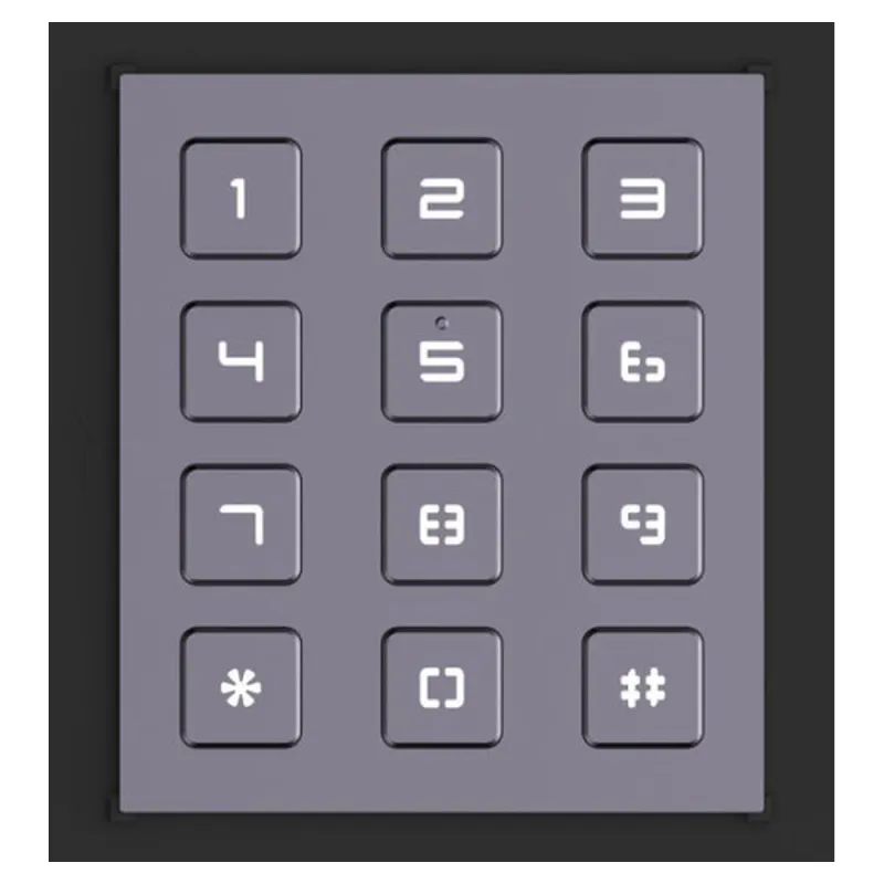 Módulo HIKVISION DS-KD-KP - Teclado - Desbloqueo de Puerta - Llamada a Monitor - Para Video Portero Modular - DS-KD-KP