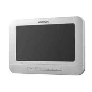Monitor HIKVISION DS-KH2220 - 7" - 800 x 480 - 4 Botones - Alámbrico - Interior - Blanco - DS-KH2220