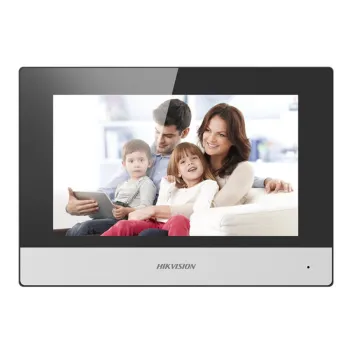 Monitor IP HIKVISION DS-KH6320-WTE1 - 7" - Touch Screen - Wi-Fi - PoE - Audio de Dos Vías - Para Videoportero IP - DS-KH6320-WTE1