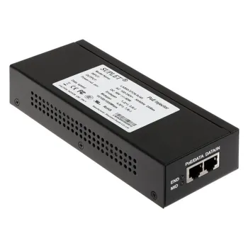 Inyector Hikvision Las60 57Cn Rj45 2 Puertos Gigabit Poe 56Vcd 60W Para Domos Hikvision Ptz - LAS60-57CN-RJ45