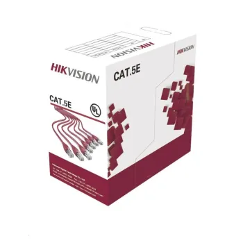 Bobina Hikvision DS-1LN5E-S-100 - Cat5e - 100M - 24AWG - Blanco - DS-1LN5E-S-100