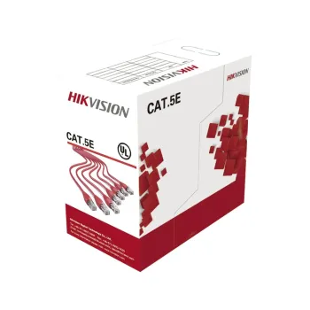 Bobina HIKVISION - Cat5e - 305m - 24 AWG - Interior - DS-1LN5E-S