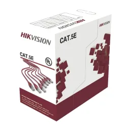 Bobina HIKVISION DS-1LN5E-SB - Cat5e - 305m - 24 AWG - Azul - DS-1LN5E-SB
