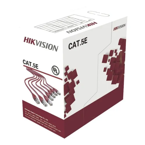 Bobina HIKVISION DS-1LN5E-SB - Cat5e - 305m - 24 AWG - Azul - DS-1LN5E-SB