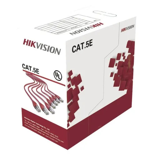 Bobina HIKVISION DS-1LN5E-SW - Cat5e - 305M - 24 AWG - Blanco - DS-1LN5E-SW