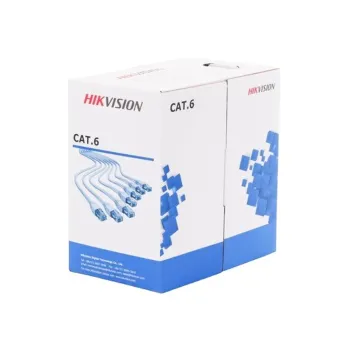 Bobina HIKVISION DS-1LN6-UE-WB - 305M - Cat6 - 24 AWG - Azul - DS-1LN6-UE-WB
