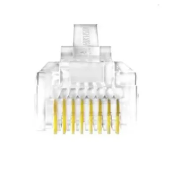 Plug Hikvision DS-1M - Cat6 - RJ-45 - Transparente - 100 Piezas - DS-1M6UA-30U