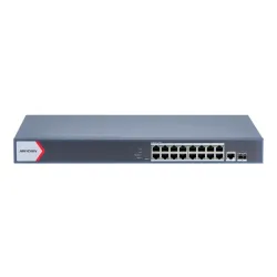 Switch Hikvision DS-3E1518P-EI/M - Gigabit Ethernet - 16 Puertos PoE+ - 1 Uplink - 1 SFP - Administrable - DS-3E1518P-EI/M Switch Hikvision DS-3E1518P-EI/M - Gigabit Ethernet - 16 Puertos PoE+ - 1 Uplink - 1 SFP - Administrable - DS-3E1518P-EI/M