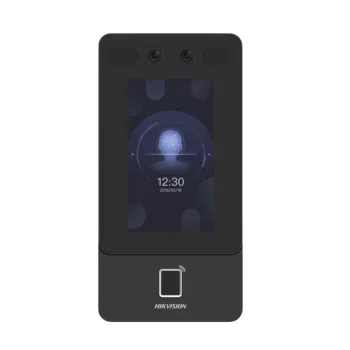 Terminal de Reconocimiento Facial HIKVISION DS-K1T342EFWX-E1 - 4.3" - Reconocimiento Facial - Lector de Huella Digital - DS-K1T342EFWX-E1
