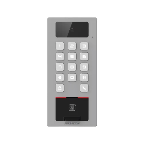 Lector Biométrico HIKVISION DS-K1T502DBFWX-C - 2MP - Huella - Tarjeta - Código - App HikConnect - Wi-Fi - DS-K1T502DBFWX-C