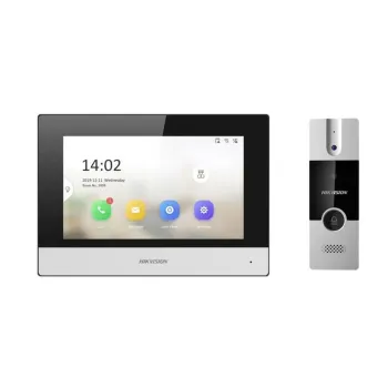 Kit de Videoportero Hikvision DS-KIS302-P - Monitor 7" - Touch - Frente de Calle - DS-KIS302-P