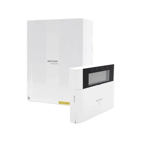 Kit de Alarma HIKVISION AX HYBRID PRO - Panel Híbrido - Teclado LCD - DS-PHA64-LPK
