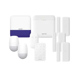 Kit de Seguridad HIKVISION AX PRO RO - HUB - Sensor PIR - Contacto Magnético Mini - Control Remoto - Sirena Inalámbrica - Teclado Inalámbrico - DS-PWA48-FULL-K