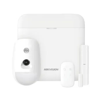 Kit de Alarma Hikvision AX PRO - Hub - Sensor PIR con cámara - Contacto Magnético - Control Remoto - Wi-Fi - DS-PWA48-KS-CAM