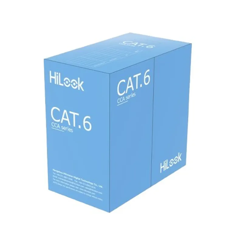 Bobina HiLook NC-1LN6UU/CCA - Cat6 - 305m - 24 AWG  - NC-1LN6UU/CCA