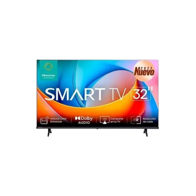 Pantalla Smart TV Hisense 32A4NV - 32" - HD - HDMI - USB - Ethernet - Wi-Fi - Bluetooth - 32A4NV