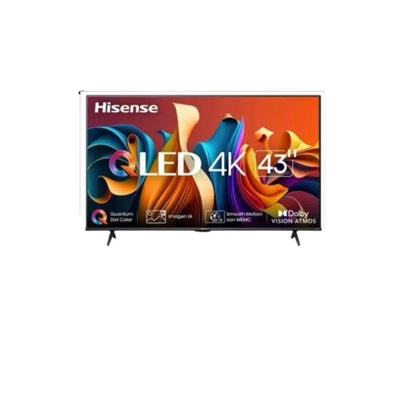 Pantalla Smart TV Hisense 43QD6QV - 43" - 4K UHD - Wi-Fi - HDMI - USB - Ethernet - 43QD6QV