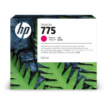 Tinta HP 775 - Magenta - 500ml - 1XB18A