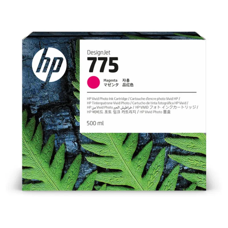 Tinta HP 775 - Magenta - 500ml - 1XB18A