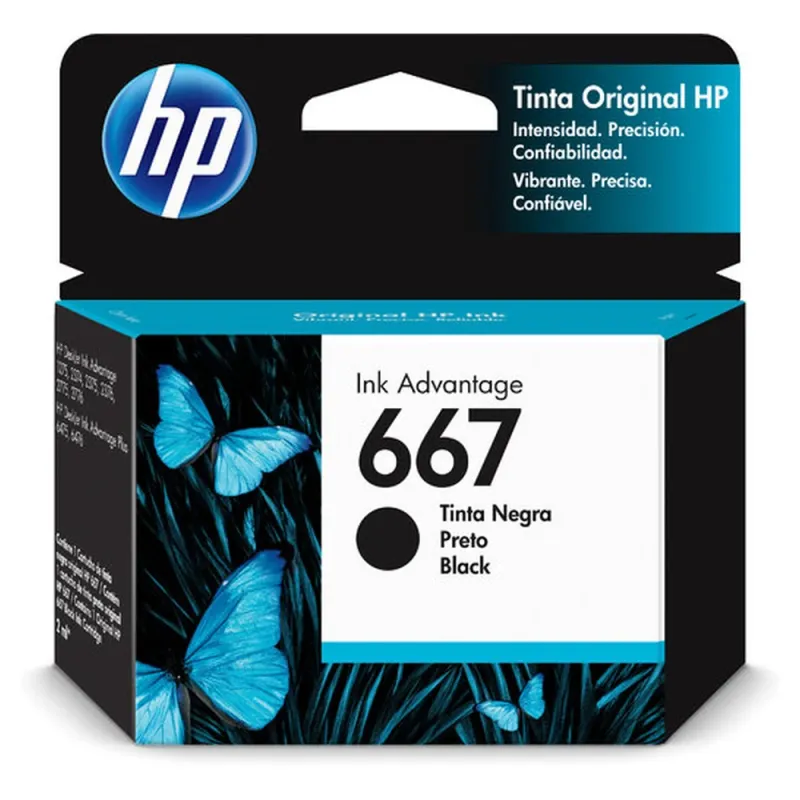 Cartucho de Tinta HP 667 - Negro - Original - (3YM79AL) - 3YM79AL