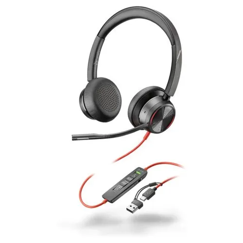 Diadema Poly Blackwire 8225 - Alámbrico - USB C/A - Micrófono - 8X223AA Diadema Poly Blackwire 8225 - Alámbrico - USB C/A - Micrófono - 8X223AA
