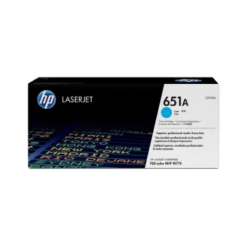 Cartucho de Tóner HP 651A - Cian - LaserJet - Original (CE341A) - CE341A