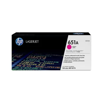Cartucho de Tóner HP 651A - Magenta - LaserJet - Original (CE343A) - CE343A