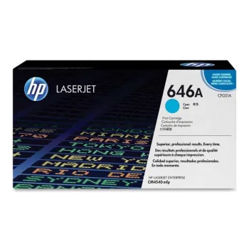 Cartucho de Tóner HP 646A - Cian - LaserJet - Original (CF031A) - CF031A